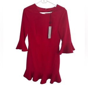 NEW Black Halo Crew Neck Mini Dress